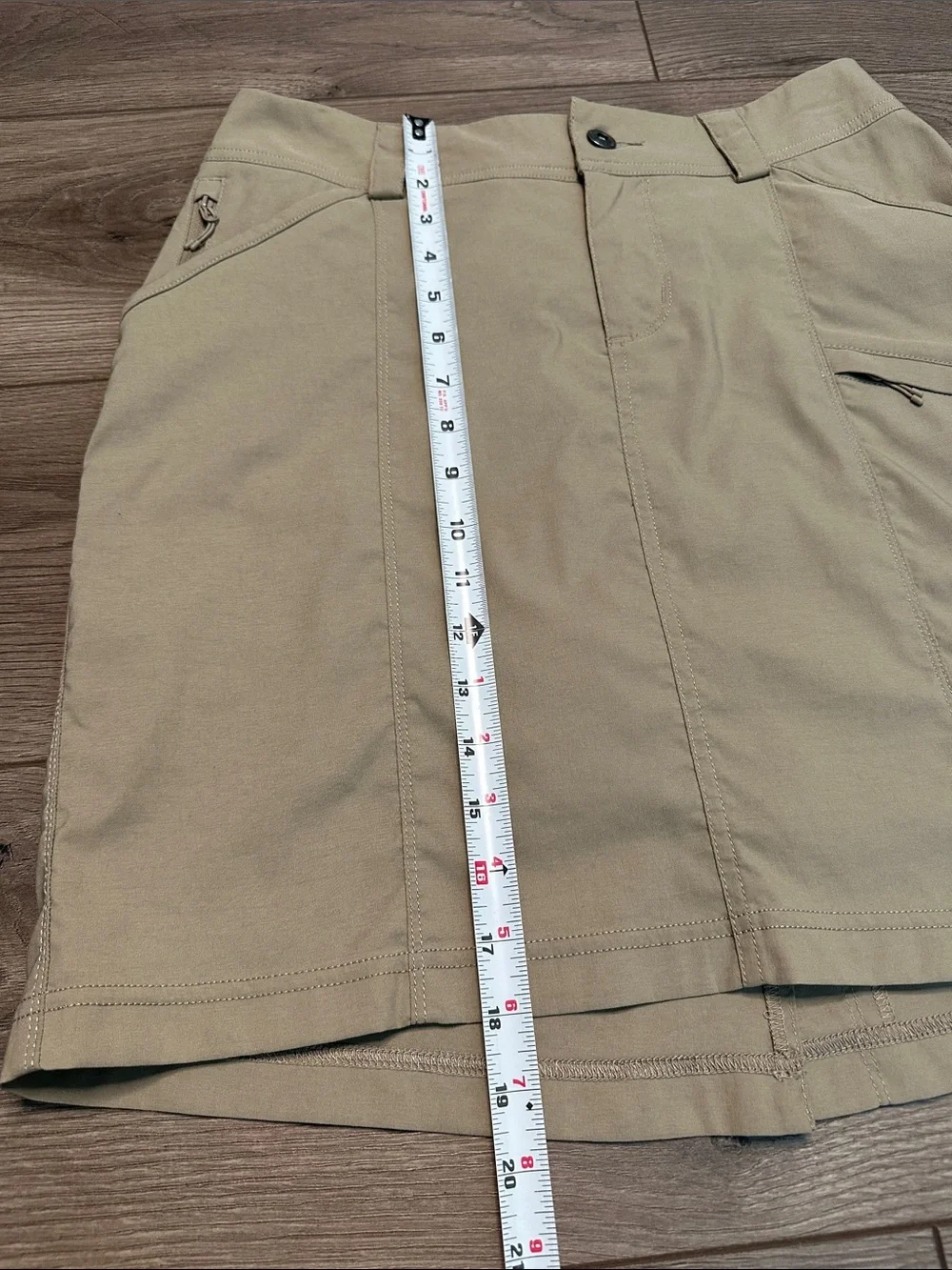 Duluth Dry On The Fly Mid Rise Hiking Casual Skirt Skort Tan Size 6‎